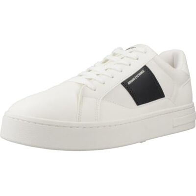 Armani Sneaker da Uomo London, off White Deep Navy, 44.5 EU Armani Sneaker da Uomo London, off White Deep Navy, 44.5 EU