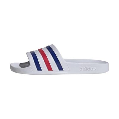 Adidas Unisex Adulto Adilette Aqua Slides Sandal, Ftwr White/Pure Ruby/Semi Lucid Blue, 38 EU Adidas Unisex Adulto Adilette Aqua Slides Sandal, Ftwr White/Pure Ruby/Semi Lucid Blue, 38 EU