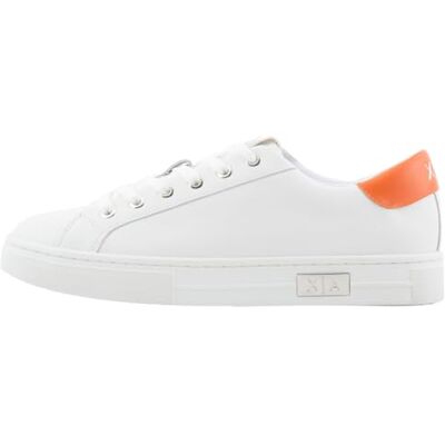 Armani Sneaker da Donna Mina Cup Sole, Back Tab with And Metal Logo Dettaglio On Side, Op White Orange, 36 EU Armani Sneaker da Donna Mina Cup Sole, Back Tab with And Metal Logo Dettaglio On Side, Op White Orange, 36 EU