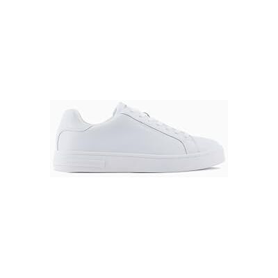 Armani Scarpe da Ginnastica in Pelle Bianca Armani Scarpe da Ginnastica in Pelle Bianca