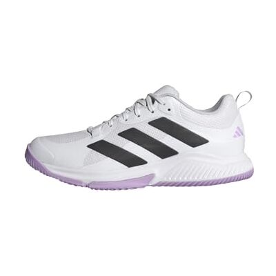 Adidas Donna Court Team Bounce 2.0 Shoes, Cloud White/Core Black/Powder Plum, 38 EU Adidas Donna Court Team Bounce 2.0 Shoes, Cloud White/Core Black/Powder Plum, 38 EU