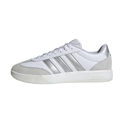 Adidas Donna VL Court FC Shoes, Ftwr White/Silver Met./Grey One, 38 EU Adidas Donna VL Court FC Shoes, Ftwr White/Silver Met./Grey One, 38 EU