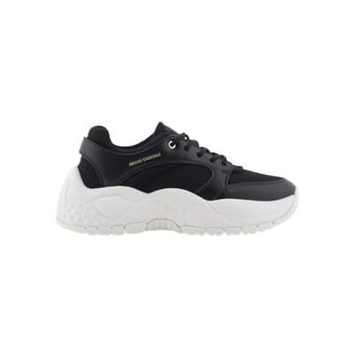 Armani Vedder, Platform, Patch Logo, Scarpe da Ginnastica Donna, Nero, 37 EU Armani Vedder, Platform, Patch Logo, Scarpe da Ginnastica Donna, Nero, 37 EU