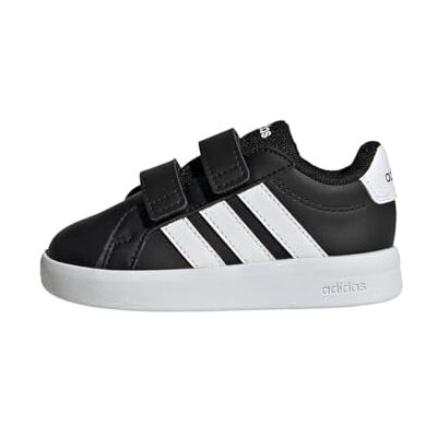 Adidas Unisex Bimbi 0-24 Grand Court 3.0 Infants Shoes, Core Black/Ftwr White/Ftwr White, 19 EU Adidas Unisex Bimbi 0-24 Grand Court 3.0 Infants Shoes, Core Black/Ftwr White/Ftwr White, 19 EU