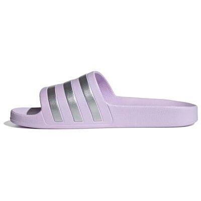 Adidas Donna Adilette Aqua Slides Sandal, Ice Lavender/Matte Silver/Matte Silver, 39 EU Adidas Donna Adilette Aqua Slides Sandal, Ice Lavender/Matte Silver/Matte Silver, 39 EU