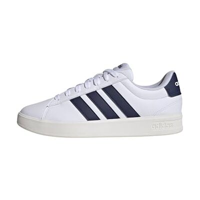 Adidas Uomo Grand Court 3.0 Shoes, Ftwr White/Dark Blue/Core White, 38 EU Adidas Uomo Grand Court 3.0 Shoes, Ftwr White/Dark Blue/Core White, 38 EU