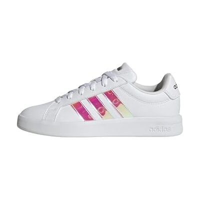 Adidas Donna Grand Court Base 3.0 CHOES, Ftwr White/Ftwr White/Core Black, 40 EU Adidas Donna Grand Court Base 3.0 CHOES, Ftwr White/Ftwr White/Core Black, 40 EU