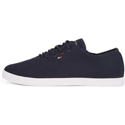 Tommy Hilfiger Canvas Lace Up Sneaker Basso TopDonna Tommy Hilfiger Canvas Lace Up Sneaker Basso TopDonna