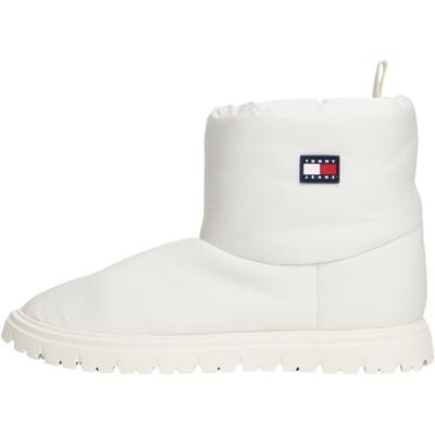 Tommy Jeans Donna Stivali Mezza Gamba con Fodera Interna, Avorio (Ivory), 38 Tommy Jeans Donna Stivali Mezza Gamba con Fodera Interna, Avorio (Ivory), 38