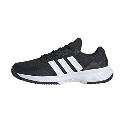 Adidas Uomo GAMECOURT 2 Tennis Shoes, Core Black/Ftwr White/Silver Met., 45 1/3 EU Adidas Uomo GAMECOURT 2 Tennis Shoes, Core Black/Ftwr White/Silver Met., 45 1/3 EU