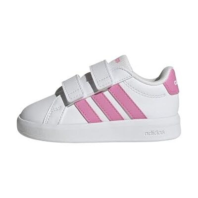 Adidas Unisex Bimbi 0-24 Grand Court 3.0 Shoes Infants, Ftwr White/Bliss Pink/Bliss Pink, 27 EU Adidas Unisex Bimbi 0-24 Grand Court 3.0 Shoes Infants, Ftwr White/Bliss Pink/Bliss Pink, 27 EU
