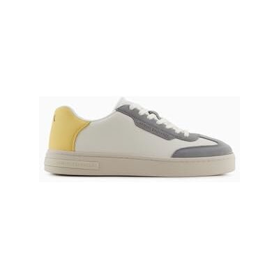 Armani London Scarpe da Ginnastica Uomo, off White+Pale Hay, Armani London Scarpe da Ginnastica Uomo, off White+Pale Hay,