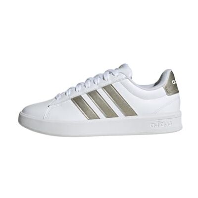 Adidas Donna Grand Court 3.0 Shoes, Ftwr White/Cyber Met./Ftwr White, 41 1/3 EU Adidas Donna Grand Court 3.0 Shoes, Ftwr White/Cyber Met./Ftwr White, 41 1/3 EU