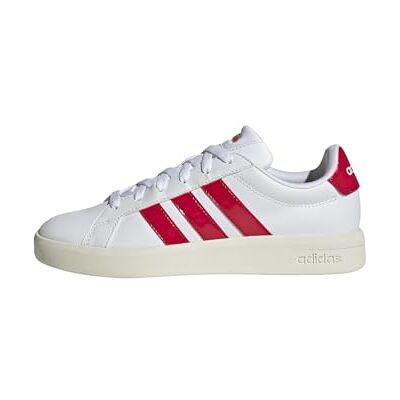 Adidas Donna Grand Court Base 3.0 Shoes, Ftwr White/Pure Ruby/off White, 37 1/3 EU Adidas Donna Grand Court Base 3.0 Shoes, Ftwr White/Pure Ruby/off White, 37 1/3 EU