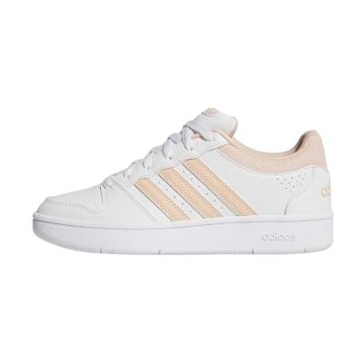 Adidas Donna Hoops Classic Shoes, Ftwr White/Halo Blush/Halo Blush, 36 2/3 EU Adidas Donna Hoops Classic Shoes, Ftwr White/Halo Blush/Halo Blush, 36 2/3 EU
