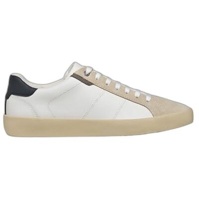 Geox Sneaker da uomo U Affile A, Bianco Lt Tortora, 42 EU Geox Sneaker da uomo U Affile A, Bianco Lt Tortora, 42 EU