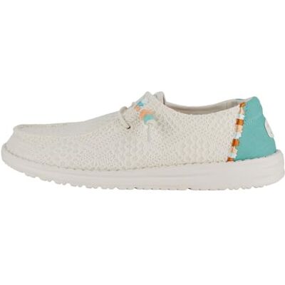 HEYDUDE Women Wendy Boho Crochet off White Casual Moccasin 40 EU HEYDUDE Women Wendy Boho Crochet off White Casual Moccasin 40 EU