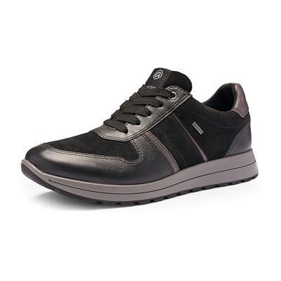 ARA Matteo-GTX, Scarpe da Ginnastica Uomo, Acciaio Nero, 45 EU Larga ARA Matteo-GTX, Scarpe da Ginnastica Uomo, Acciaio Nero, 45 EU Larga