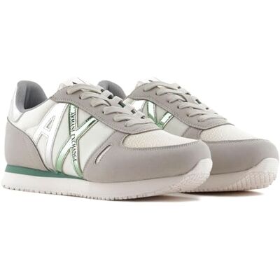 Armani Rio Side Logo Scarpe da Ginnastica Donna, Grey+D.Frosty Green, Armani Rio Side Logo Scarpe da Ginnastica Donna, Grey+D.Frosty Green,