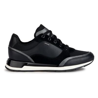 Geox D New Aneko B ABX B, Sneaker Donna, Nero, 37 EU Geox D New Aneko B ABX B, Sneaker Donna, Nero, 37 EU