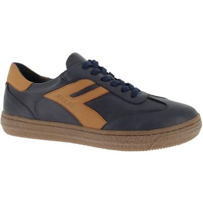 Andrea Conti Scarpe da Ginnastica da Donna Low Top Freya, Blu/Marrone/Gomma Scura, 36 EU, D Blu Marrone Dark Gum, 36 EU Andrea Conti Scarpe da Ginnastica da Donna Low Top Freya, Blu/Marrone/Gomma Scura, 36 EU, D Blu Marrone Dark Gum, 36 EU
