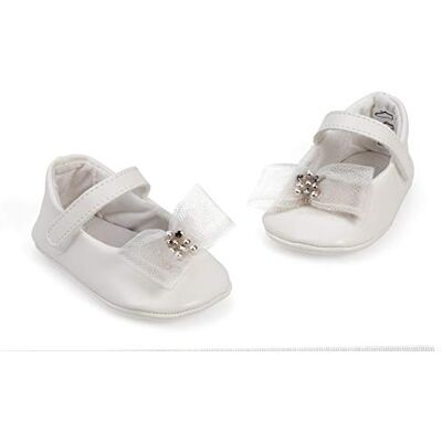 Filet Ballerina con Fiocco Taglia 6-12 Mesi, bianco latte Filet Ballerina con Fiocco Taglia 6-12 Mesi, bianco latte