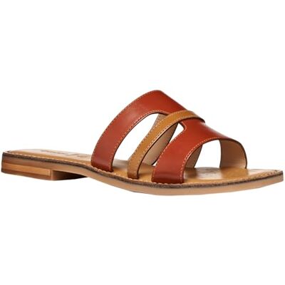 Geox Sandalo da donna D Maddalusiac P Flat Sandal, mattone/cammello, 36 EU Geox Sandalo da donna D Maddalusiac P Flat Sandal, mattone/cammello, 36 EU