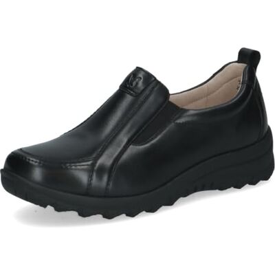CAPRICE Donna Slipper, Nappa Nera, 37.5 EU Larga CAPRICE Donna Slipper, Nappa Nera, 37.5 EU Larga