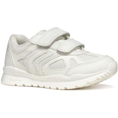 Geox J Pavel A Scarpe da Ginnastica Bambino, White, Geox J Pavel A Scarpe da Ginnastica Bambino, White,