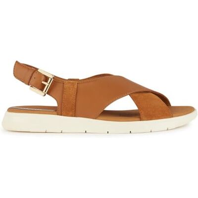 Geox Sandalo da donna D Dandra B Wedge, cognac, 36 EU Geox Sandalo da donna D Dandra B Wedge, cognac, 36 EU