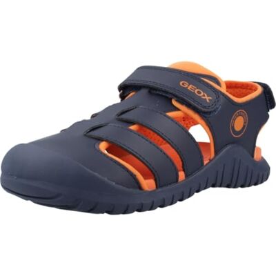 Geox J S. FUSBETTO PRO BO Sandal, Navy/Arancione, 36 EU Geox J S. FUSBETTO PRO BO Sandal, Navy/Arancione, 36 EU