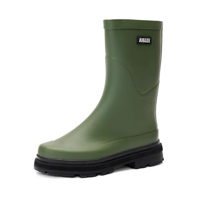 Aigle Mid Rain, Stivali in Gomma, Donna, Verde (Olivina), 37 EU Aigle Mid Rain, Stivali in Gomma, Donna, Verde (Olivina), 37 EU