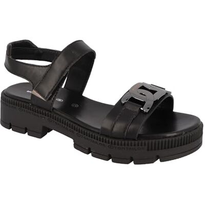 TOM TAILOR , Sandali Donna, Nero, 36 EU TOM TAILOR , Sandali Donna, Nero, 36 EU