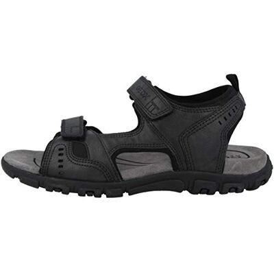 Geox Uomo Sandal Strada A, Sandali Uomo, Nero, 41 EU Geox Uomo Sandal Strada A, Sandali Uomo, Nero, 41 EU