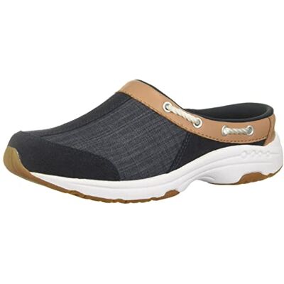 Easy Spirit Women's Travelport Mule, Navy Multi Suede 7.5 M US Easy Spirit Women's Travelport Mule, Navy Multi Suede 7.5 M US