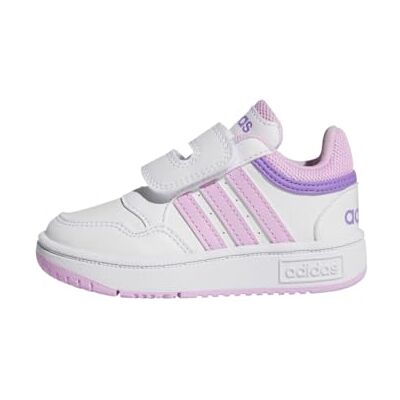 Adidas Unisex Bimbi 0-24 Hoops Shoes, Cloud White / Bliss Lilac, 22 EU Adidas Unisex Bimbi 0-24 Hoops Shoes, Cloud White / Bliss Lilac, 22 EU