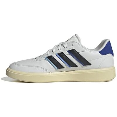 Adidas Uomo COURTBLOCK Shoes, Crystal White/Core Black/Team Royal Blue, 39 1/3 EU Adidas Uomo COURTBLOCK Shoes, Crystal White/Core Black/Team Royal Blue, 39 1/3 EU