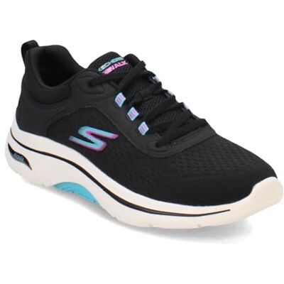 Skechers , Go Walk Arch Fit 2.0, Balin, Sneaker da Donna, Nero/Multicolore, 39.5 EU Skechers , Go Walk Arch Fit 2.0, Balin, Sneaker da Donna, Nero/Multicolore, 39.5 EU
