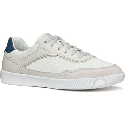 Geox U RIETI A, Scarpe da Ginnastica Uomo, White/off White, 42 EU Geox U RIETI A, Scarpe da Ginnastica Uomo, White/off White, 42 EU