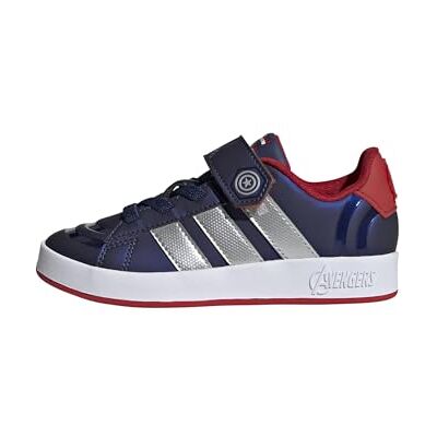 Adidas Unisex Bambini e Ragazzi Marvel Avengers Grand Court Kids Shoes, Dark Blue/Matte Silver/Better Scarlet, 36 EU Adidas Unisex Bambini e Ragazzi Marvel Avengers Grand Court Kids Shoes, Dark Blue/Matte Silver/Better Scarlet, 36 EU