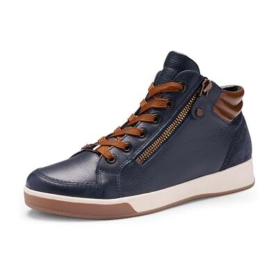 ARA Sneaker da Donna Rom, Blu, Marrone, 38 EU, Blu Marrone, 38 EU ARA Sneaker da Donna Rom, Blu, Marrone, 38 EU, Blu Marrone, 38 EU