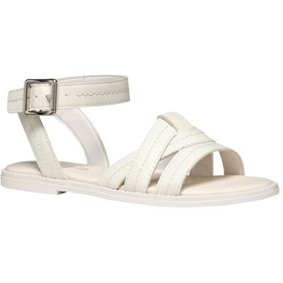 Geox J SANDAL KARLY GIRL Sandalo Bambina, White, Geox J SANDAL KARLY GIRL Sandalo Bambina, White,