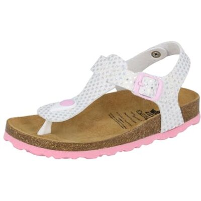 Lico Bioline Starprint, Ciabatte Bambine E Ragazze, Bianco Weiss Rosa, 30 EU Lico Bioline Starprint, Ciabatte Bambine E Ragazze, Bianco Weiss Rosa, 30 EU