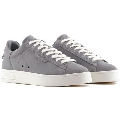 Armani London Scarpe da Ginnastica Uomo, Neutral Grey, Armani London Scarpe da Ginnastica Uomo, Neutral Grey,