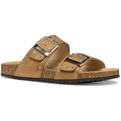 Geox D BRIONIA R I, Sandalo Piatto Donna, Nude, 36 EU Geox D BRIONIA R I, Sandalo Piatto Donna, Nude, 36 EU