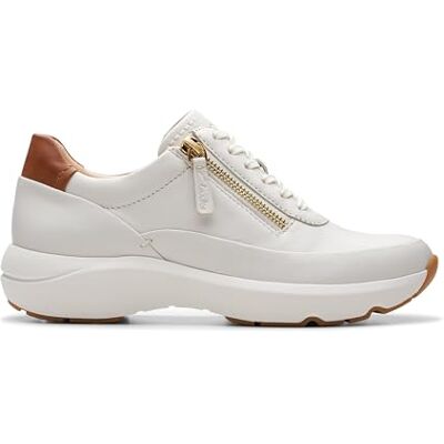 Clarks Tivoli Zip Womens off White Lea, 6.5 Clarks Tivoli Zip Womens off White Lea, 6.5
