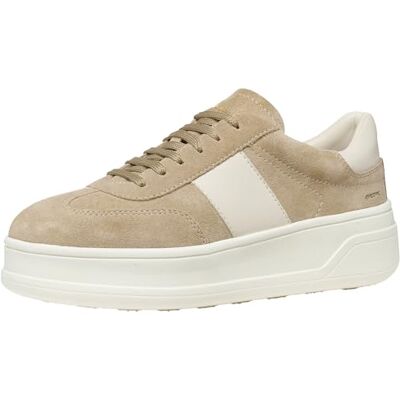 Geox Scarpe da Ginnastica da Donna D SPHERICA ECUB-2 A, Color Crema/papiro, 41 EU Geox Scarpe da Ginnastica da Donna D SPHERICA ECUB-2 A, Color Crema/papiro, 41 EU