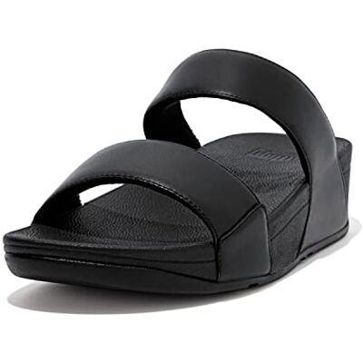 Fitflop Lulu Slide Leather, Schiebe-Sandalen Donna, Schwarz, 42 EU Fitflop Lulu Slide Leather, Schiebe-Sandalen Donna, Schwarz, 42 EU
