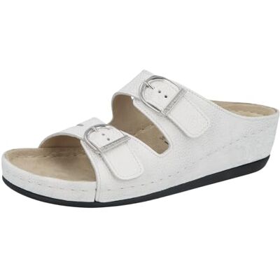 Berkemann Lüneburg, Ciabatte Donna, Bianco Argento, 42 EU Berkemann Lüneburg, Ciabatte Donna, Bianco Argento, 42 EU