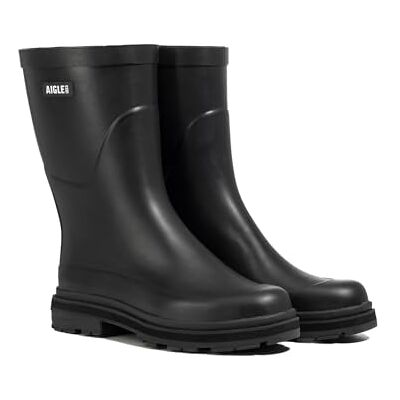 Aigle Mid Rain, Stivali in Gomma, Donna, Nero, 41 EU Aigle Mid Rain, Stivali in Gomma, Donna, Nero, 41 EU